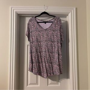Ellos plus size tiger print tunic
